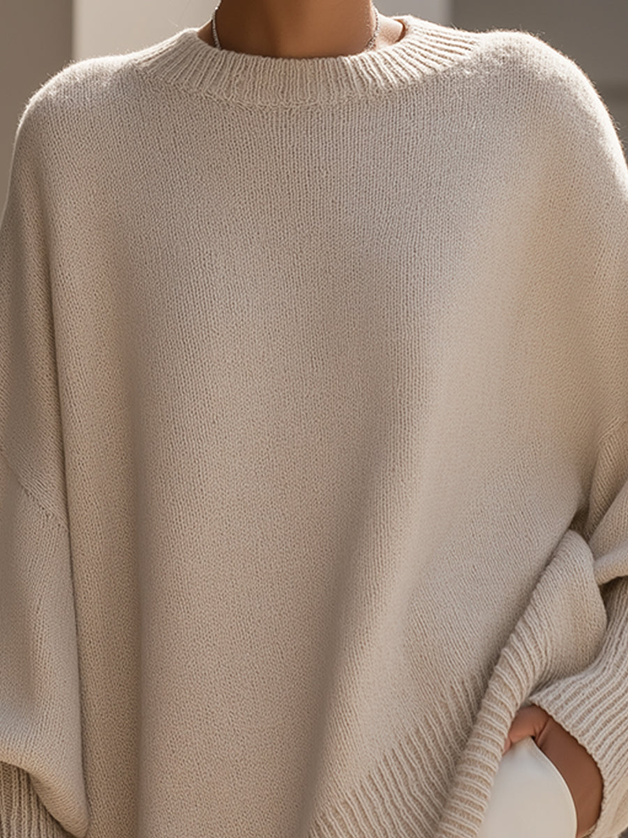 Alina - Pull Tricot Minimal Luxe