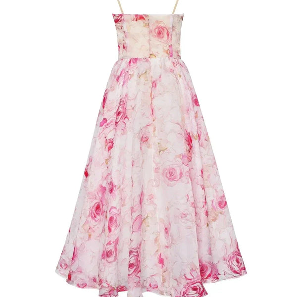 Robe sans manches imprimée Emilia-Élégante