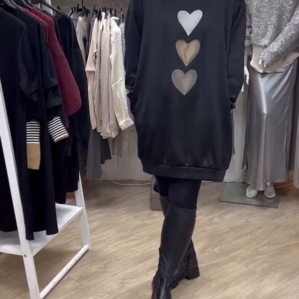 Flossy | Sweat-shirt à manches longues imprimé cœur