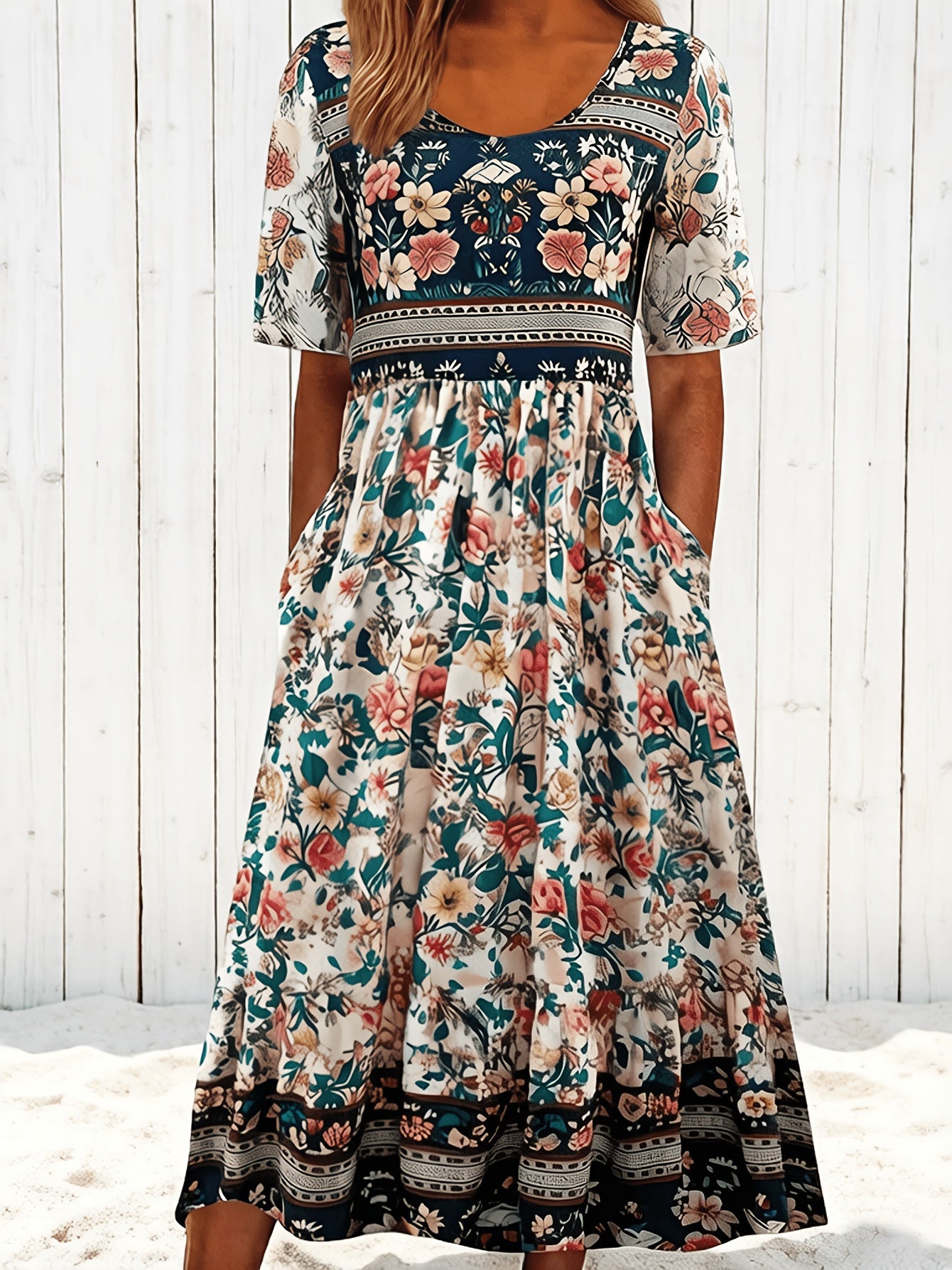 Evelyn | Elegant Bohemian Maxi Dress