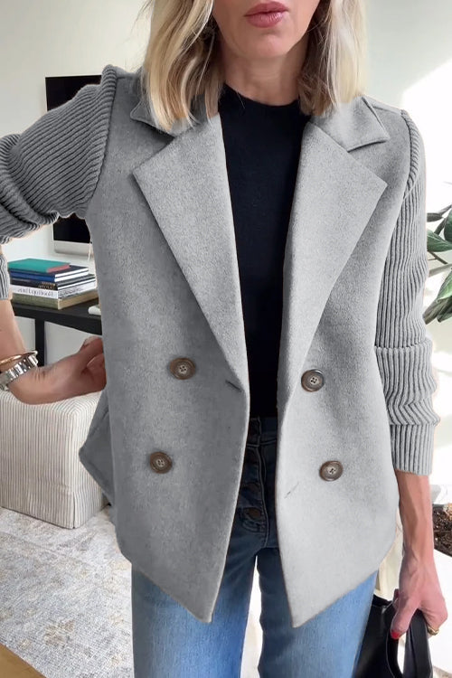 Sorelle™ - Veste Élégante à Manches Tricotées