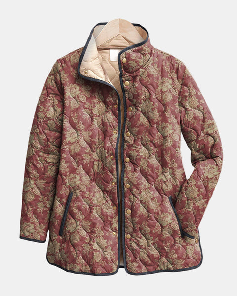 Corinne | Veste à Imprimé Floral Rétro