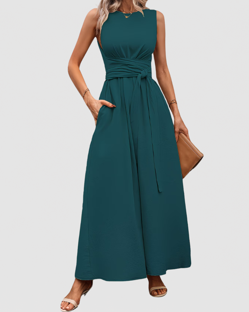 Clara | Elegant Sleeveless Maxi Dress