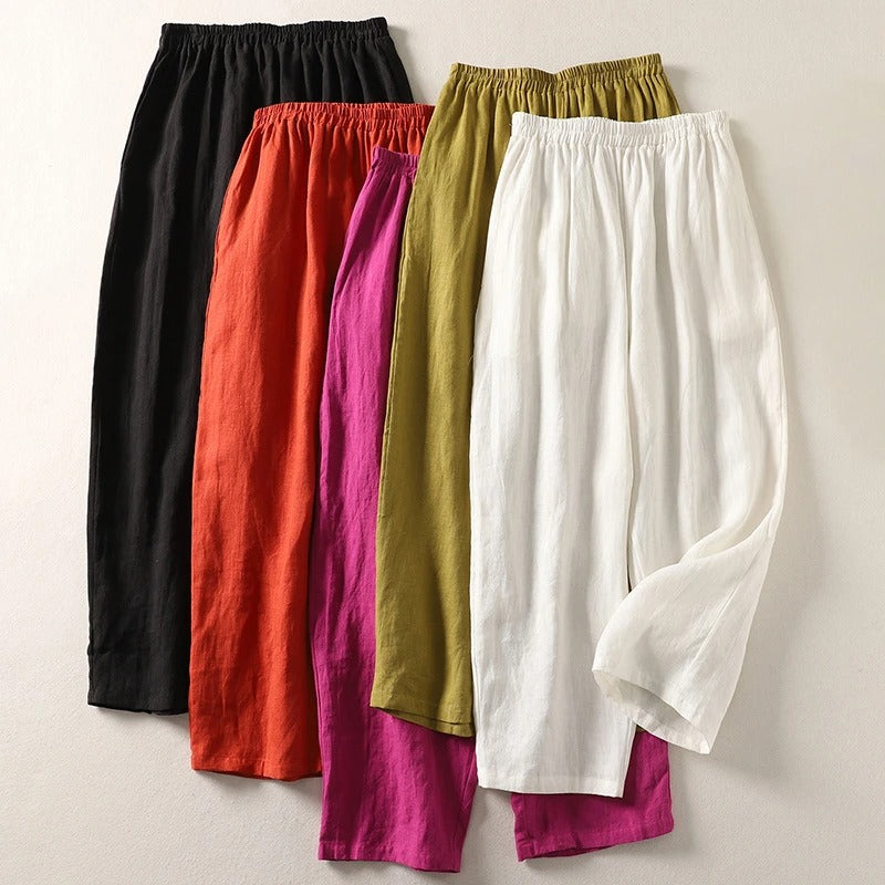 Tessa | Easy Comfort Pants – Linen Cotton Blend