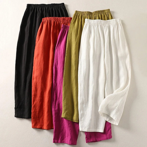 Tessa | Easy Comfort Pants – Linen Cotton Blend