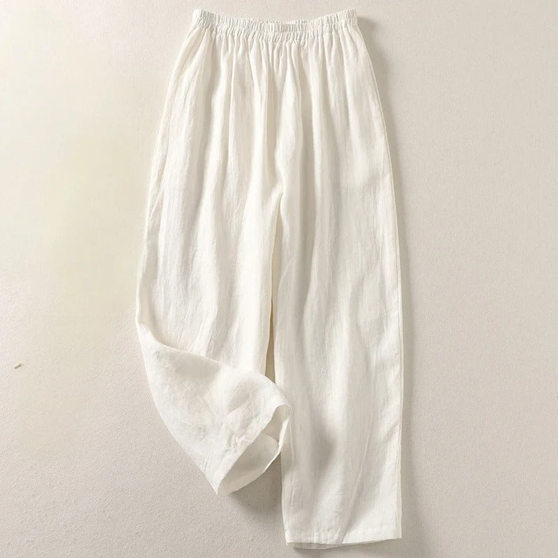 Tessa | Easy Comfort Pants – Linen Cotton Blend