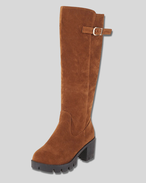Calista - Bottes en Suède Hautes jusqu'au Genou