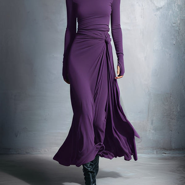 Gabriella – Long dress with side knot