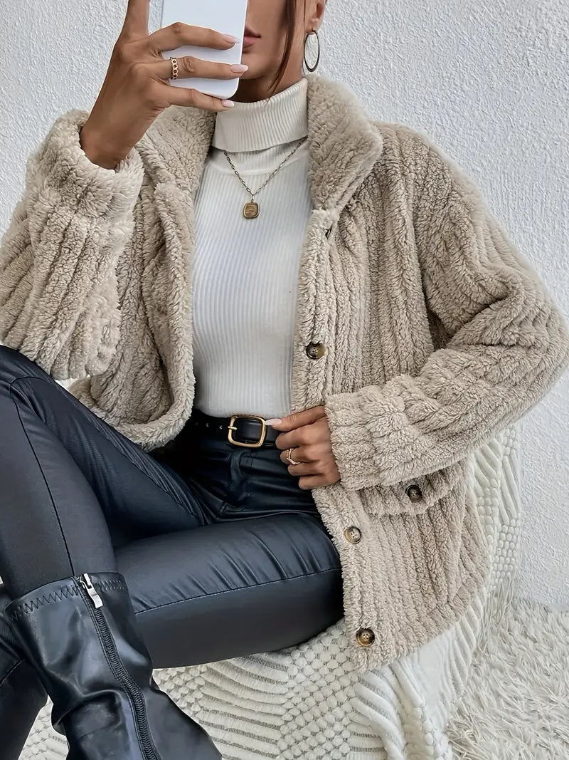 Agni | Gilet à Boutons en Velours Réversible