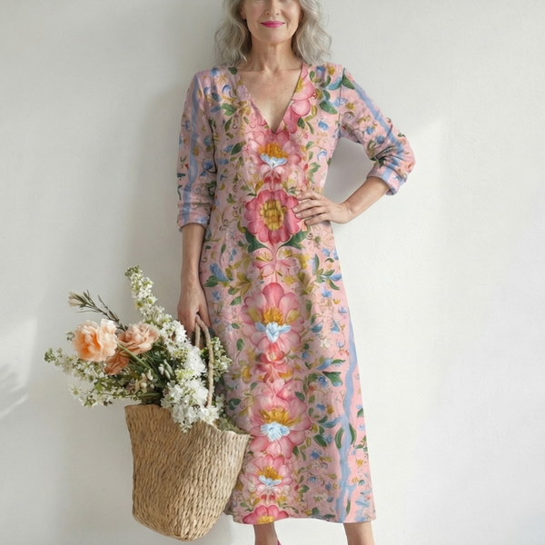 Julien | Light Form Floral Midi Dress