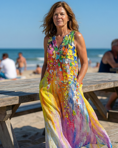Alina | Open Air Maxi Dress