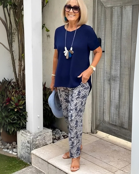 Allegra | Cotton-Blend Two-Piece Set – Effortless Polish, All-Day Comfort