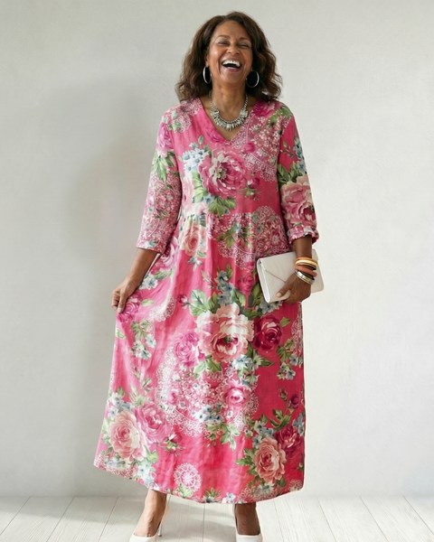 Freya | Garden Bloom Midi Dress