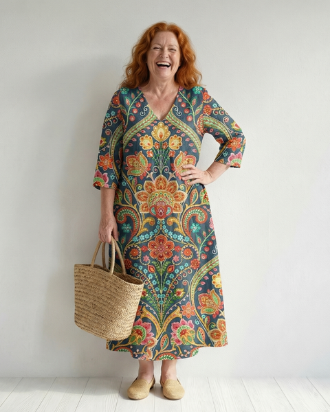Lara | Easy Shape Garden Midi Dress