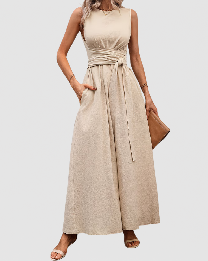 Clara | Elegant Sleeveless Maxi Dress