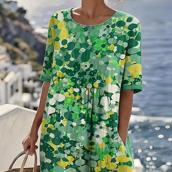 Emma Floral Pocket Midi Dress