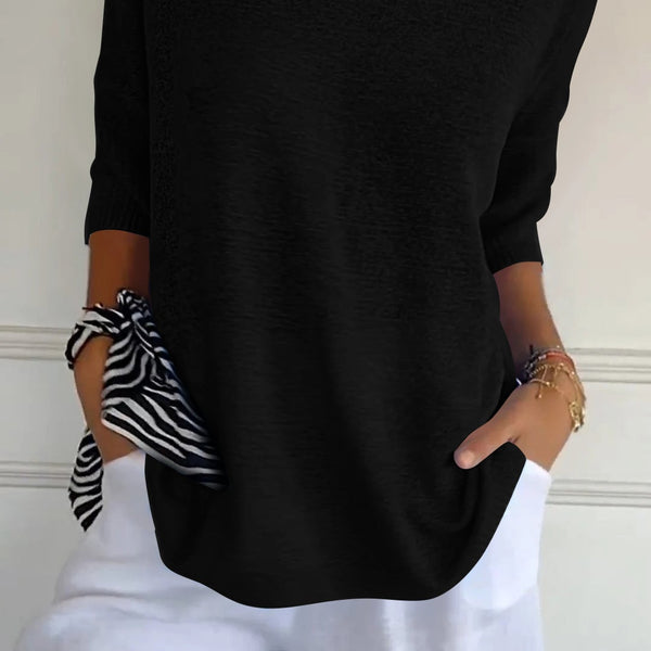 Anwen | Soft Drape V-Neck Knit - Effortlessly elegant