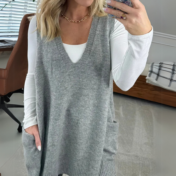 Amisa | Gilet Tricoté Confortable