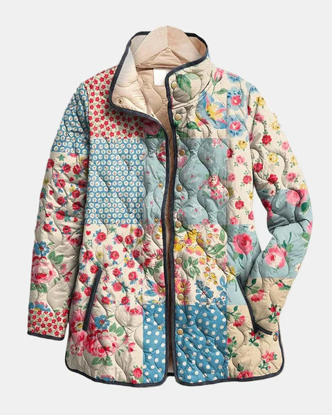 Zarae | Veste Quilted Florale Charmante pour Femmes
