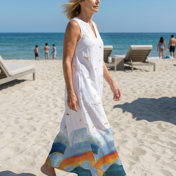 Caelia | Calm Line Maxi Dress