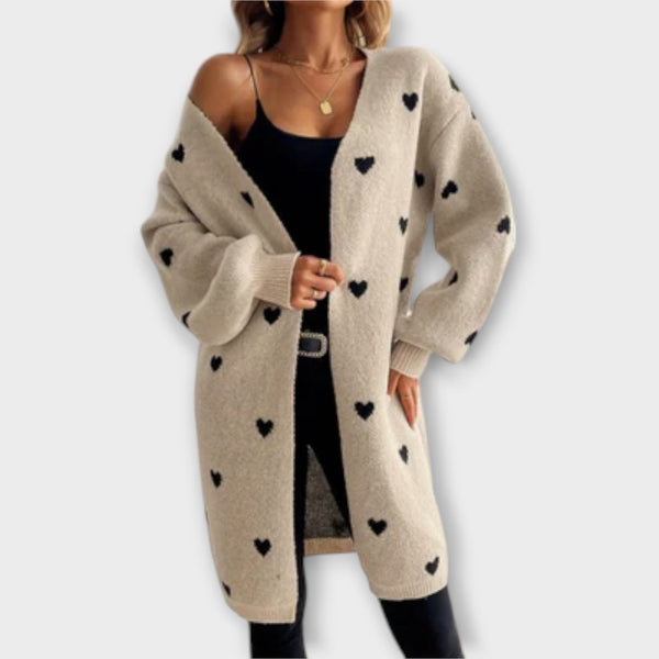 Julia – Cardigan à Motif Cœur