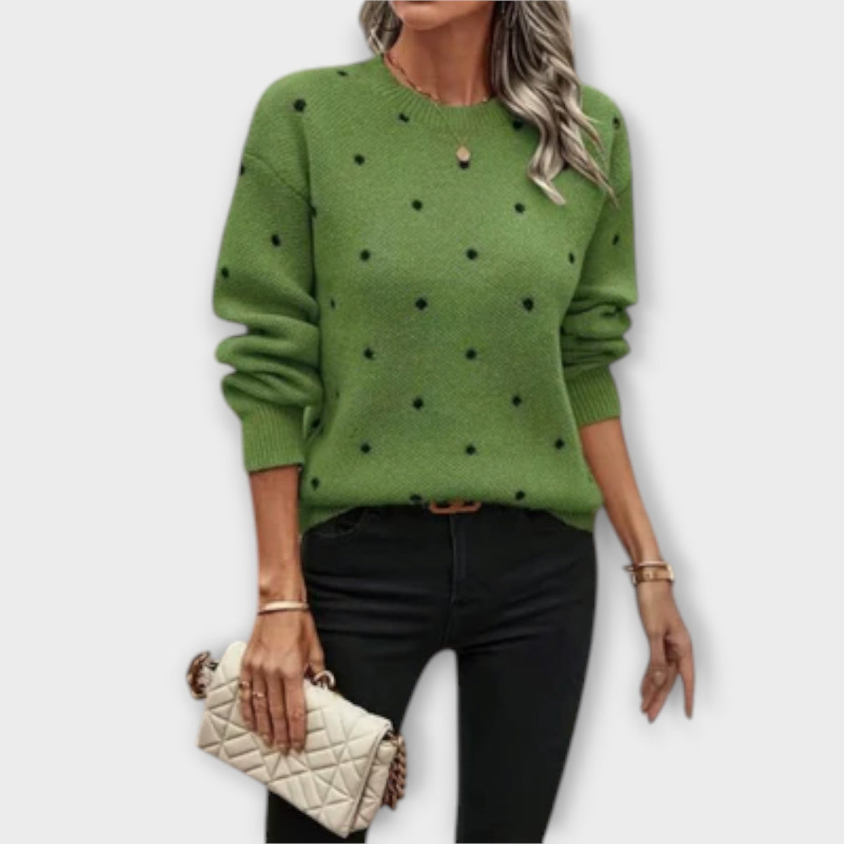 Ashlyn | Pull à pois confortable