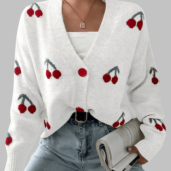 Yeva | Cardigan Chic à Boutons avec Manches Longues