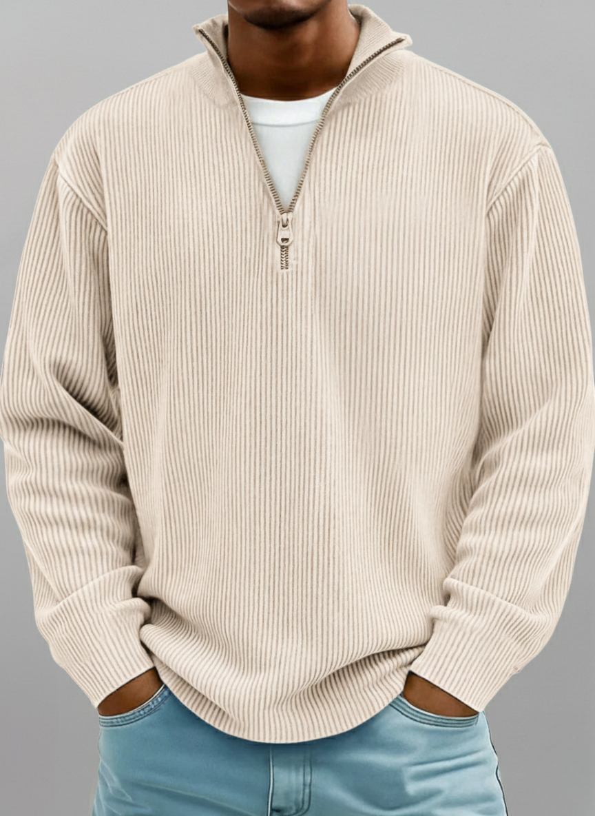 VALENCE | PULL ZIPPÉ CHALEUR LÉGÈRE POUR HOMMES