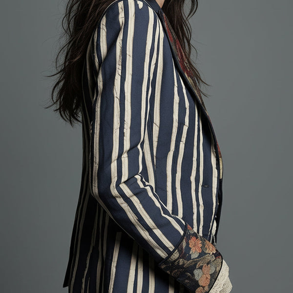 The Juniper™  | Bohemian Striped Blazer