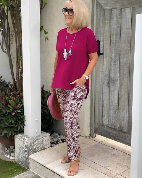 Allegra | Cotton-Blend Two-Piece Set – Effortless Polish, All-Day Comfort