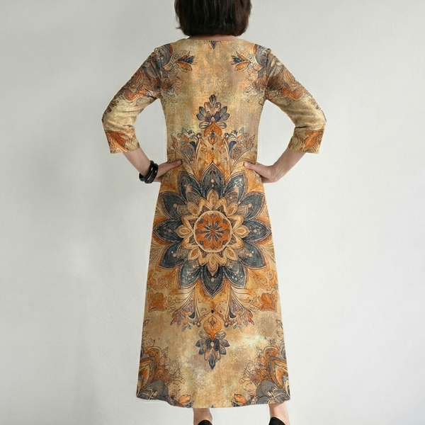 Damon | Gentle Floral Midi Dress