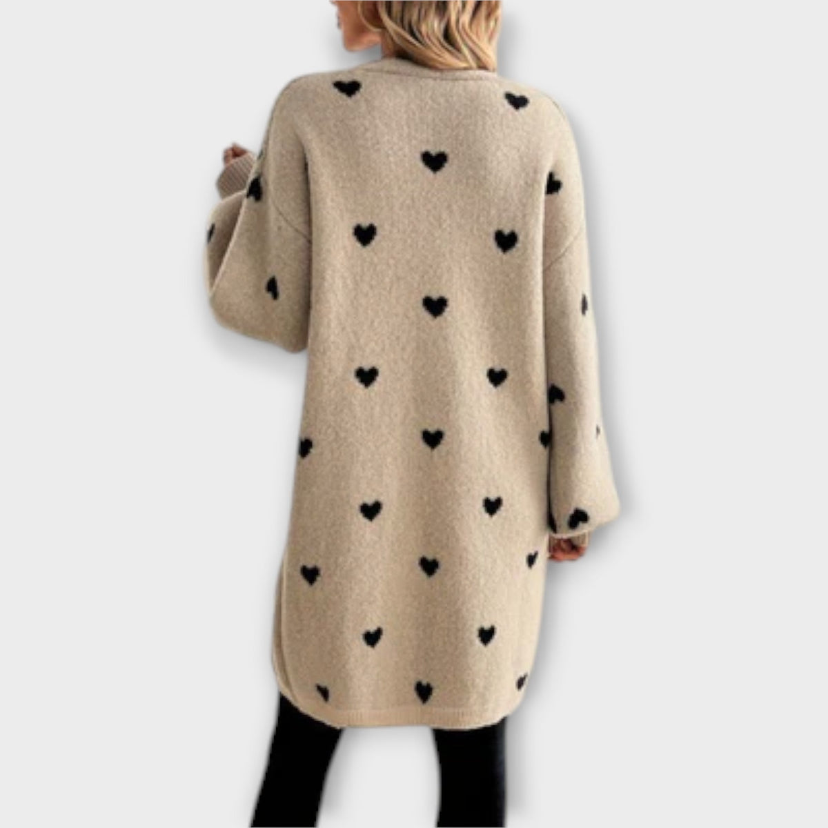 Julia – Cardigan à Motif Cœur