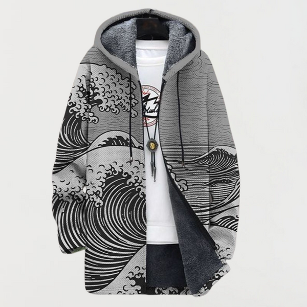 Kai | Sweat à capuche Art des vagues