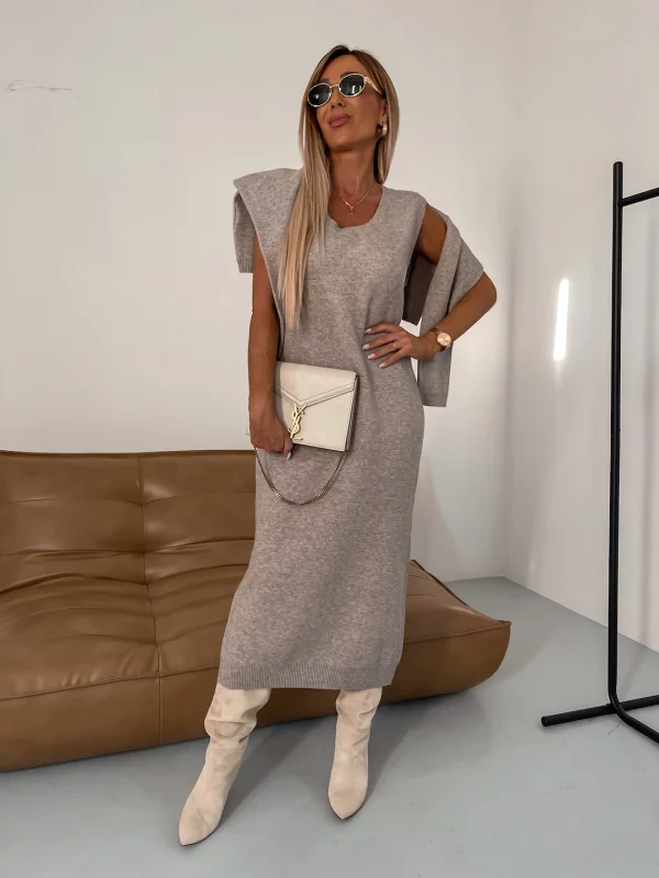 Natasha | Ensemble Robe Tricotée & Pull