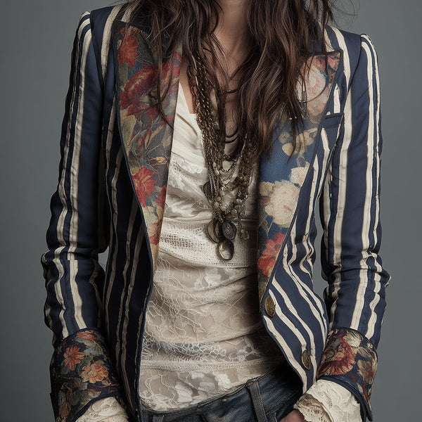 The Juniper™  | Bohemian Striped Blazer