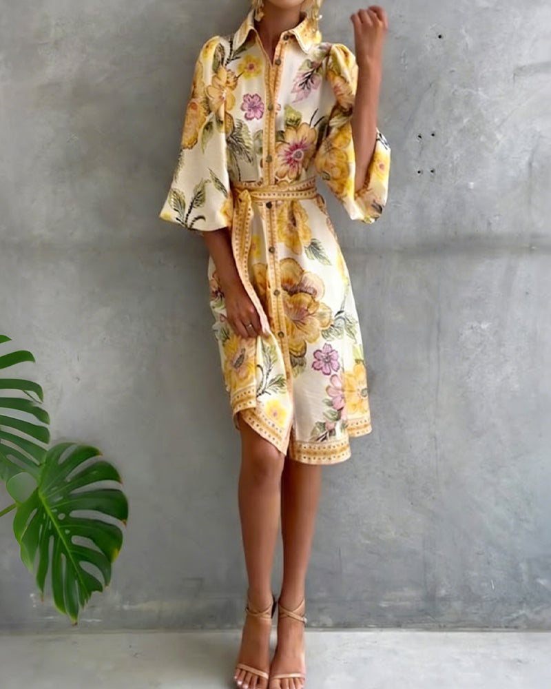 Clara Printed Dress