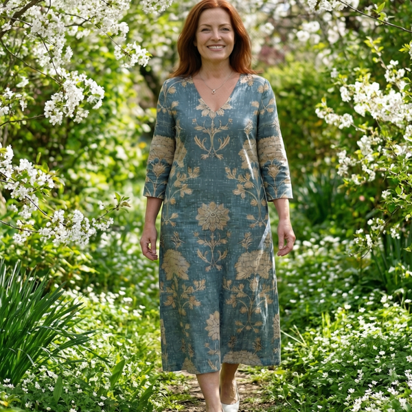 Skye | Gentle Shape Floral Midi Dress
