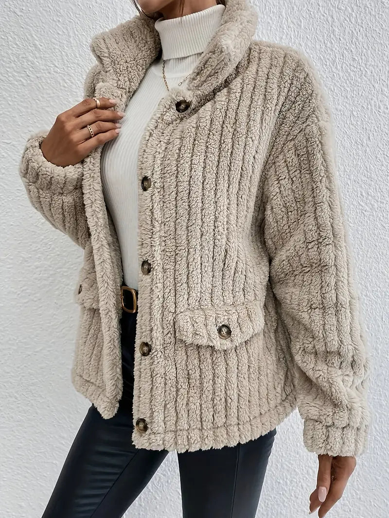 Agni | Gilet à Boutons en Velours Réversible