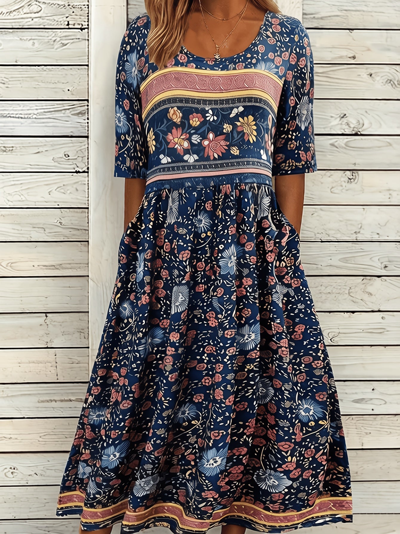 Evelyn | Elegant Bohemian Maxi Dress
