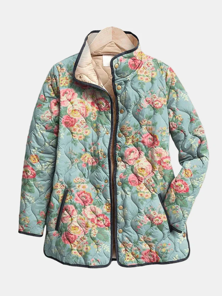 Elara | Veste Matelassée Imprimée Florale