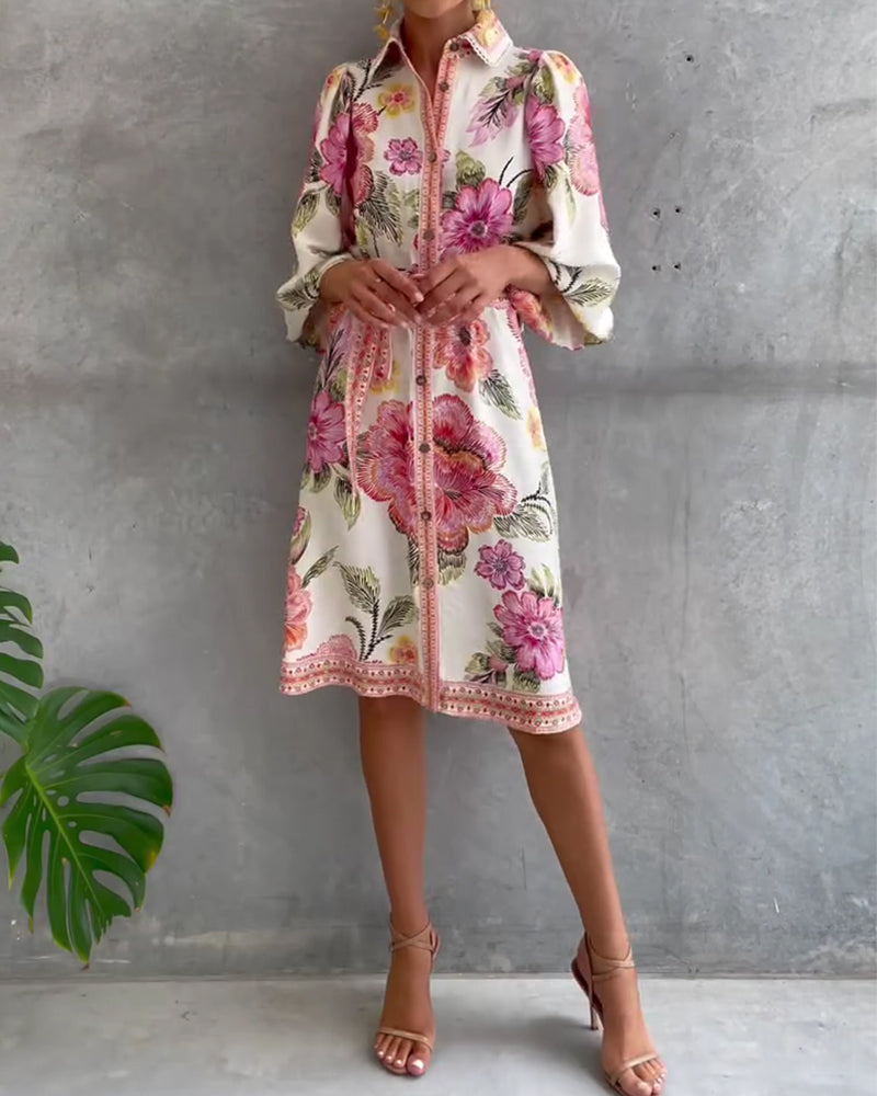 Clara Printed Dress