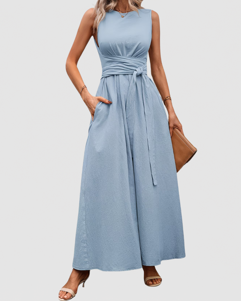 Clara | Elegant Sleeveless Maxi Dress