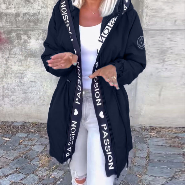 Hoodie Noir avec Imprimé "Passion🖤"