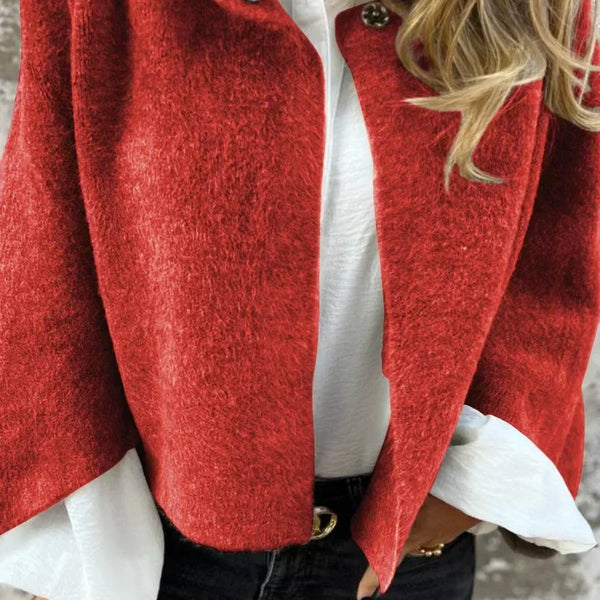 Amelia | Manteau Classique Élégant avec Col Rond
