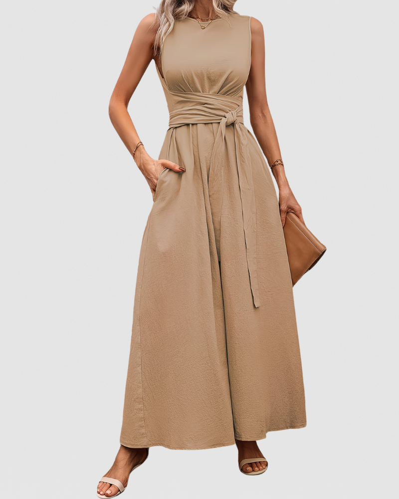 Clara | Elegant Sleeveless Maxi Dress