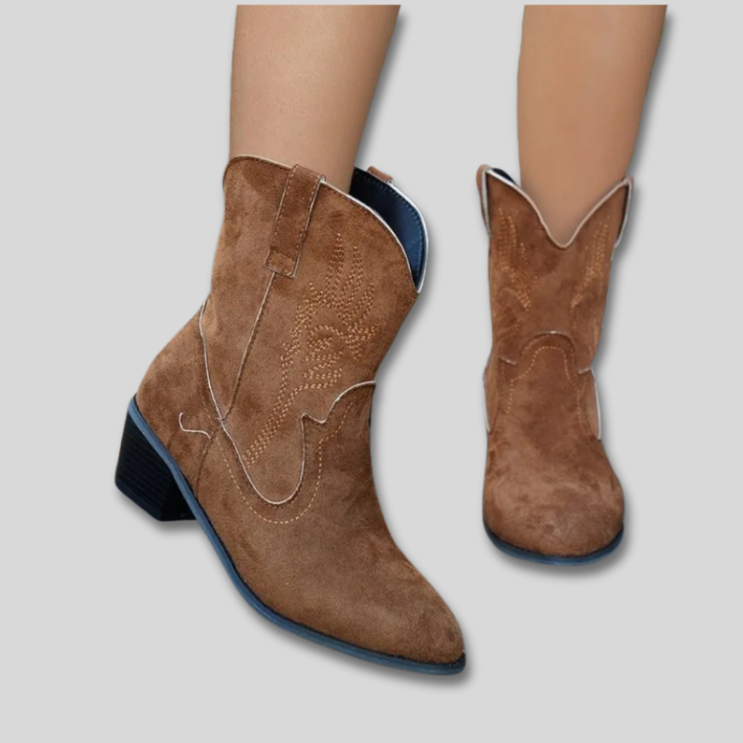 Zephyra - Bottes de Cowboy Classiques Brodées
