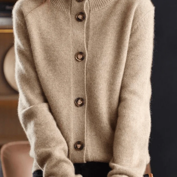 Claire | Cardigan en Cachemire de Style Rétro