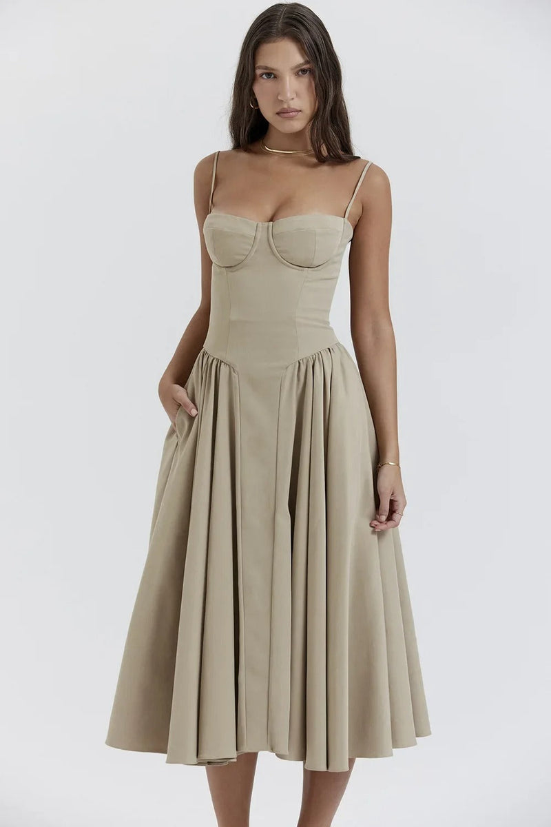 Elara | Robe Corset Midi