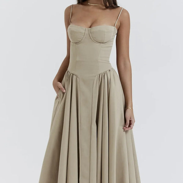 Elara | Robe Corset Midi