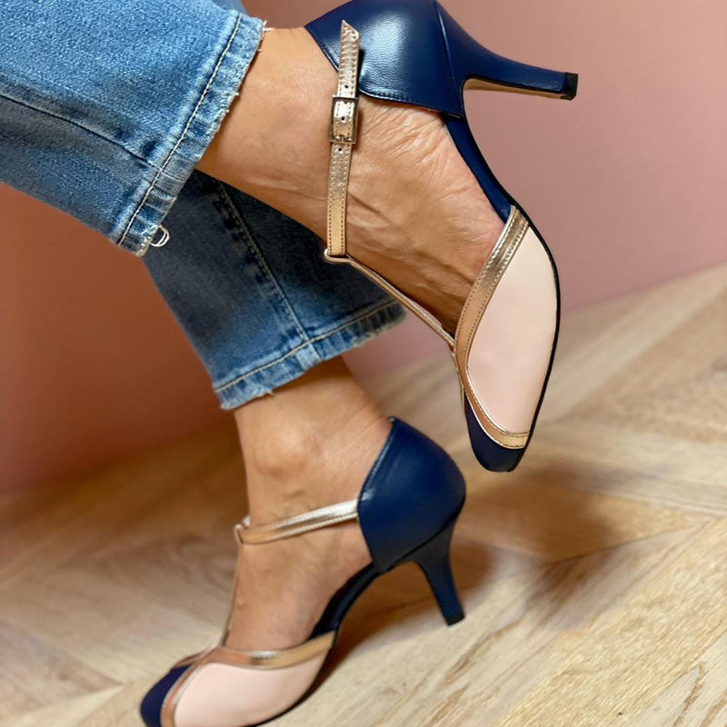 Alessia™ | Escarpins colorés et confortables à bride T avec bout rond
